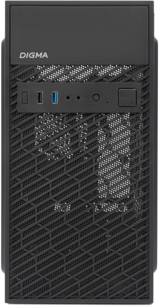 Корпус Digma DCC-MD302 черный без БП ATX 2xUSB2.0 audio