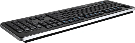 Клавиатура Оклик 870S черный USB беспроводная slim Multimedia