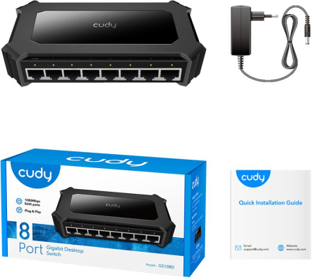 Коммутатор Cudy GS108D 8x1Гбит/с неуправляемый