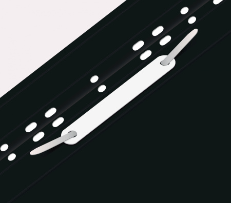 Папка-скоросшиватель Бюрократ PS-P20BLCK A4 прозрач.верх.лист боков.перф. пластик черный