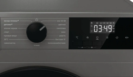 Стиральная машина Gorenje WNHPI84AS/AR класс: A загр.фронтальная макс.:8кг темно-серый инвертер