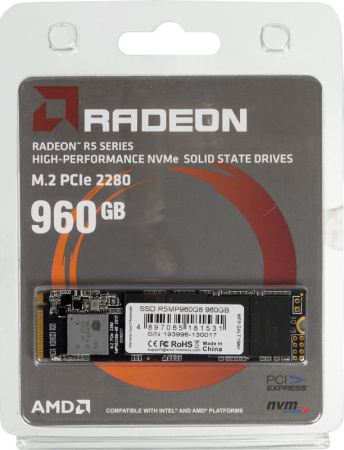 Накопитель SSD AMD PCI-E 3.0 x4 960Gb R5MP960G8 Radeon M.2 2280
