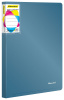 Папка с 40 прозр.вклад. Silwerhof Perlen 292941-74 A4 0.8мм карман синий металлик