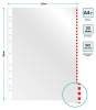 Папка-вкладыш Бюрократ Премиум -013BKAN2RED глянцевые А4+ 30мкм красный край (упак.:50шт)