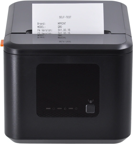 Термопринтер Mertech Q80 (1022) 203dpi 230мм/с/USB/Eth для печ.чеков. черный