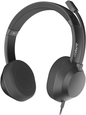 Наушники с микрофоном A4Tech FH150U черный 2м накладные USB (FH150U BLACK)