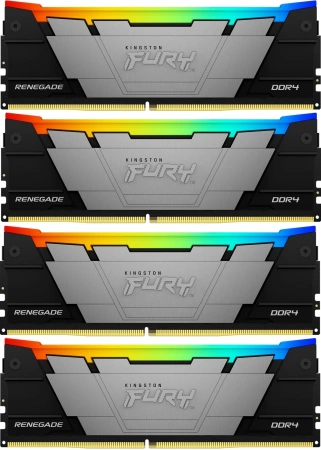 Память DDR4 4x16GB 3600MHz Kingston KF436C16RB12AK4/64 Fury Renegade RGB RTL Gaming PC4-28800 CL16 D