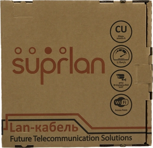 Кабель сетевой информационный Suprlan Median 01-1033-1 кат.5E FTP 4 пары 24AWG PVC внутренний 305м серый