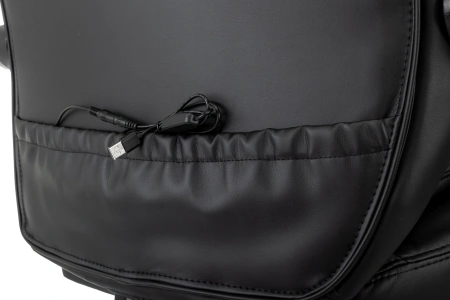 Кресло руководителя Бюрократ T-9950MSG-F черный эко.кожа крестов. пластик подст.для ног