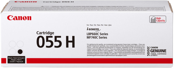 Картридж лазерный Canon 055HBK 3020C002 черный (7600стр.) для Canon LBP663Cdw/LBP664Cx/MF746Cx/MF742Cdw/MF744Cdw
