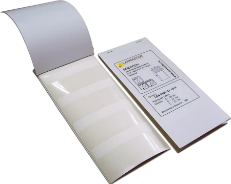 Маркер Lanmaster LAN-MCB-30X30X49 30x30мм полиэстр (упак:30шт) вручную белый