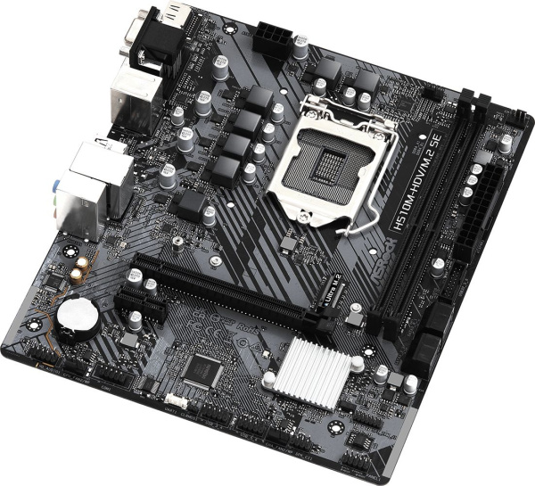 Материнская плата Asrock H510M-HDV/M.2 SE Soc-1200 Intel H470 2xDDR4 mATX AC`97 8ch(7.1) GbLAN+VGA+D