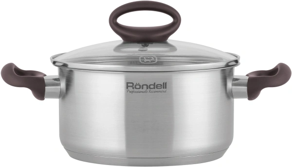 Кастрюля Rondell Tierno RDS-1591 2л. d=18см (с крышкой) стальной