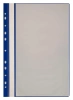Папка-скоросшиватель Бюрократ -PS10BLUE A4 10 вкладышей боков.перф. пластик синий 0.12/0.16
