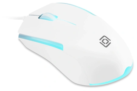 Мышь Оклик 245M белый оптическая (1000dpi) USB (3but)