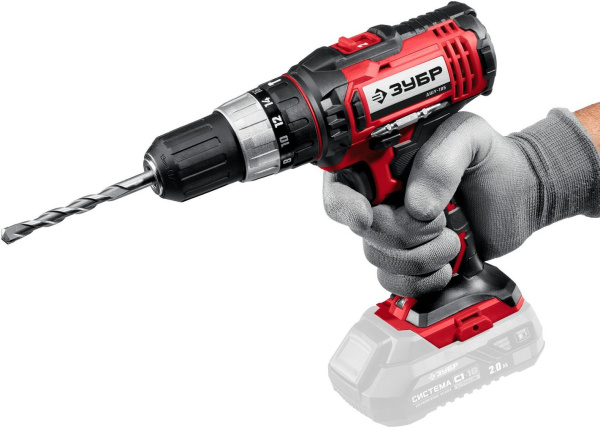 Дрель-шуруповерт Зубр ДШУ-185 аккум. патрон:быстрозажимной