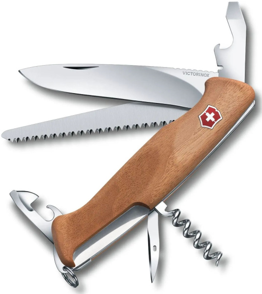 Нож перочинный Victorinox RangerWood 55 (0.9561.63) 130мм 10функц. дерево карт.коробка