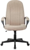 Кресло руководителя Бюрократ T-898 бежевый 38-402 крестов. пластик