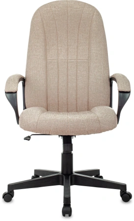 Кресло руководителя Бюрократ T-898 бежевый 38-402 крестов. пластик