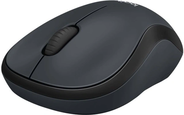 Мышь Logitech Silent M220 темно-серый/черный оптическая (1000dpi) silent беспроводная USB2.0 (2but)