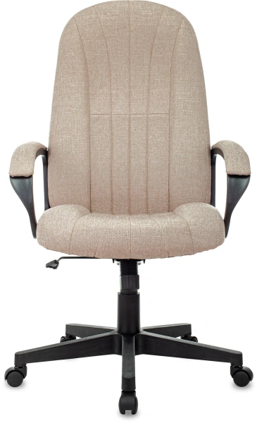 Кресло руководителя Бюрократ T-898 бежевый 38-402 крестов. пластик