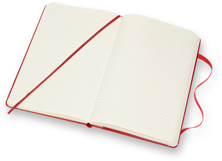 Блокнот Moleskine CLASSIC QP060R Large 130х210мм 240стр. линейка твердая обложка красный