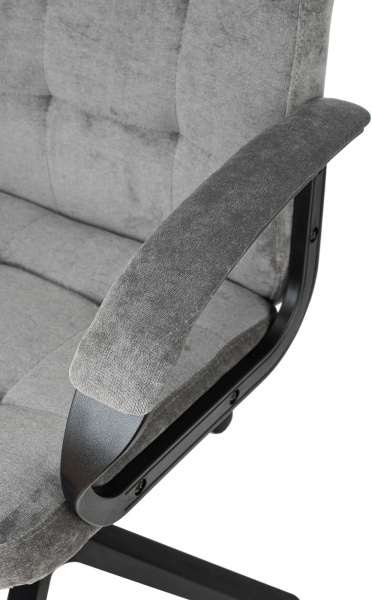 Кресло руководителя Бюрократ CH 002 Fabric серый Light-19 крестов. пластик