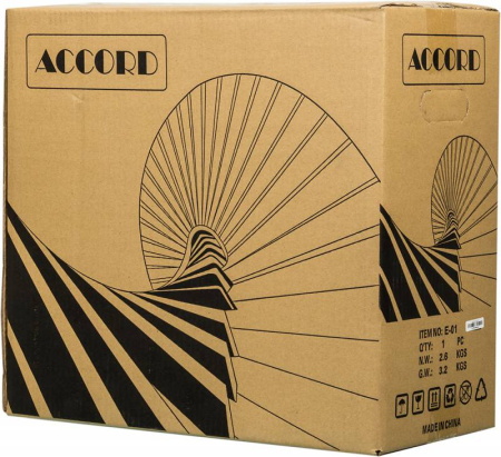 Корпус Accord E-01 черный без БП ATX 1x80mm 1x92mm 2x120mm 2xUSB2.0 1xUSB3.0 audio