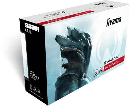 Монитор Iiyama 23.8" GB2470HSU-B5 IPS FHD чер 0.8ms HDMI DP USB M/M HAS 165Hz 250cd In