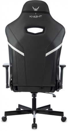 Кресло игровое Knight Thunder 5X черный эко.кожа крестов. металл