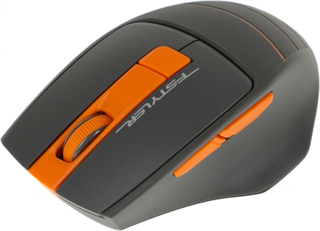 Мышь A4Tech Fstyler FG30S серый/оранжевый оптическая (2000dpi) silent беспроводная USB (6but)