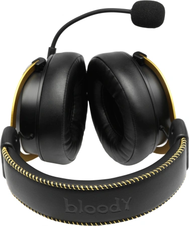 Наушники с микрофоном A4Tech Bloody M590i желтый/серый 1м мониторные USB оголовье (M590I SPORTS LIME)