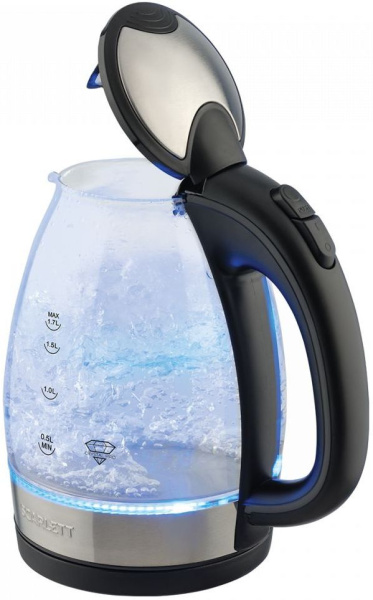 Чайник электрический Scarlett SC-EK27G91 1.7л. черный (корпус: стекло)