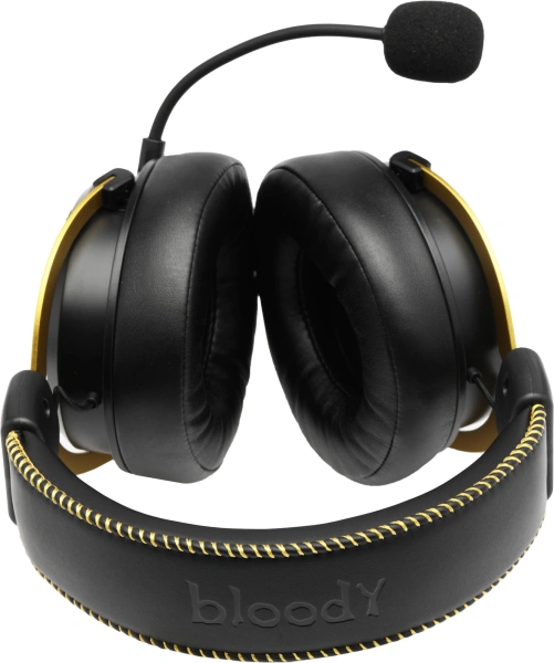 Наушники с микрофоном A4Tech Bloody M590i желтый/серый 1м мониторные USB оголовье (M590I SPORTS LIME)