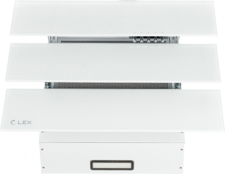 Вытяжка каминная Lex Rio G 600 белый управление: кнопочное (1 мотор)