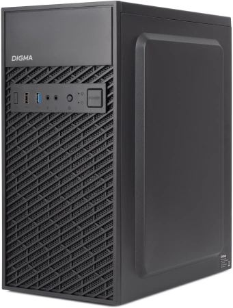 Корпус Digma DCC-MD302 черный без БП ATX 2xUSB2.0 audio