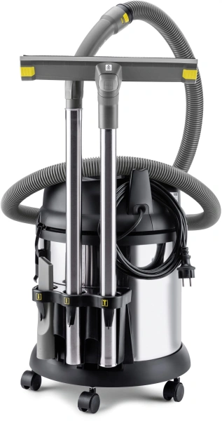 Строительный пылесос Karcher NT 27/1 Me Adv 1380Вт (уборка: сухая/сбор воды) серый