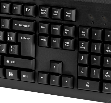 Клавиатура Оклик 170M черный USB