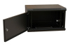Шкаф коммутационный WRline (WR-TW-0966-SR-RAL9004) настенный 9U 600x600мм пер.дв.металл 2 бок.пан. 60кг черный 500мм 500мм IP20 сталь