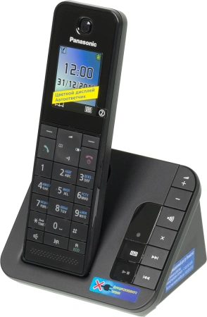 Р/Телефон Dect Panasonic KX-TGH220RUB черный автооветчик АОН