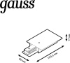 Адаптер питания Gauss TR140 белый