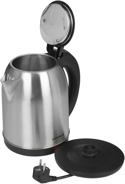 Чайник Supra KES-1823 1.8л. 1500Вт серебристый/черный (металл/пластик)