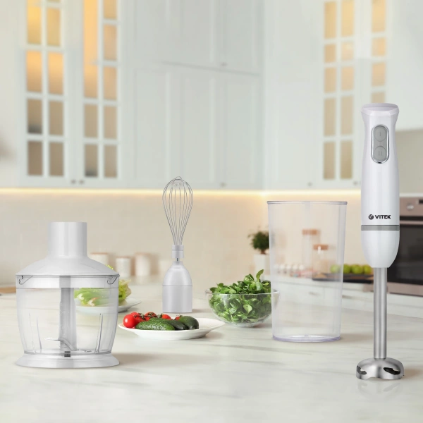 Блендер погружной Vitek VT-3413 700Вт белый