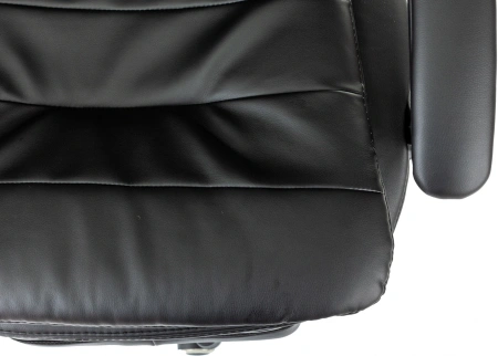 Кресло руководителя Бюрократ T-9950MSG-F черный эко.кожа крестов. пластик подст.для ног