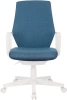 Кресло Бюрократ CH-W545 синий 38-415 крестов. пластик пластик белый