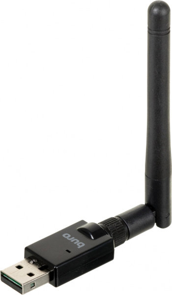 Адаптер USB Buro BU-BT50C BT5.0+EDR class 1 100м черный