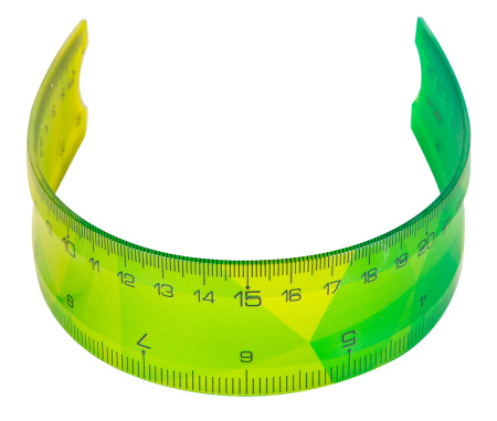 Линейка Deli EH651 пластик дл.30см ассорти гибкая/двухсторонняя шкала