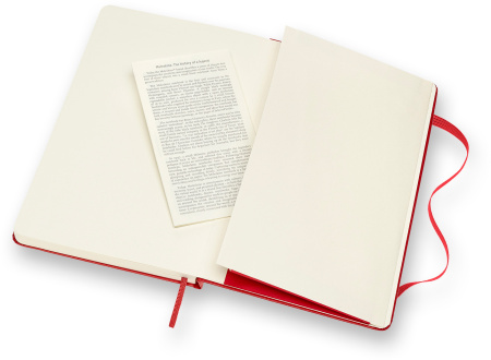 Блокнот Moleskine CLASSIC QP060R Large 130х210мм 240стр. линейка твердая обложка красный