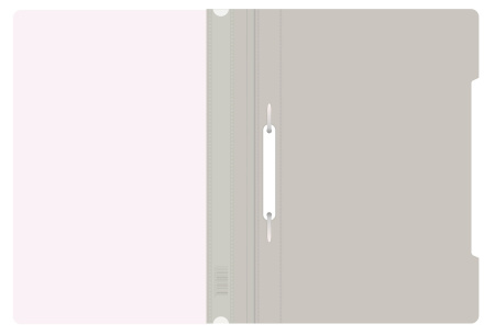 Папка-скоросшиватель Бюрократ Люкс -PSL20GREY A4 прозрач.верх.лист пластик серый 0.14/0.18