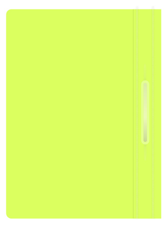 Папка-скоросшиватель Бюрократ Double Neon -PSLDNE/YEL A4 прозрач.верх.лист пластик желтый 0.14/0.18